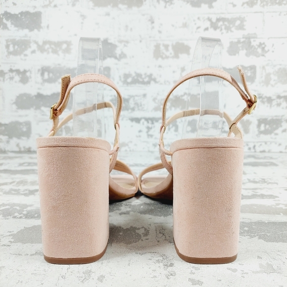 NEW BP Larissa Block Heel Slingback Ankle Strap Summer Sandals X419 - Picture 6 of 16